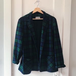 VINTAGE 80’s Plaid Blazer